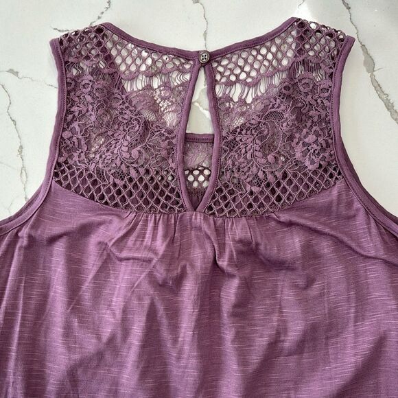 Maurice’s | Purple Pink Lace Women’s Tank Top Sleeveless Blouse Size S - Picture 3 of 15
